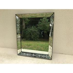 20th Century Rectangular Venetian Mirror