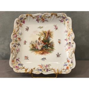 19th Century English Porcelain Cake Plate "derby"