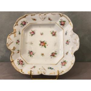 19th Century Old Paris Porcelain Cake Dish 