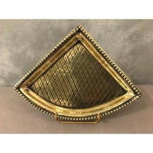 19th Century Bronze Fireplace Ashtray, Shovel And Tong Rest