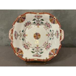 19 Th Century English Minton Porcelain Cake Plate 