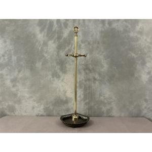 19th Century Charles X Period Brass And Cast Iron Mantelpiece 