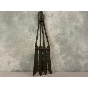 Wrought Iron Flail From The 19th Century 