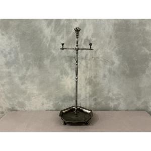 Antique 19th-century Iron Fireplace Mantel Set Only 