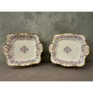 Pair Of 19th-century Porcelain Dishes From Vieux Paris 