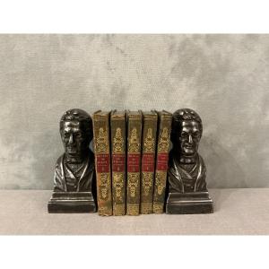 Pair Of Antique Bookends. Made Of 19th-century Cast Iron. 