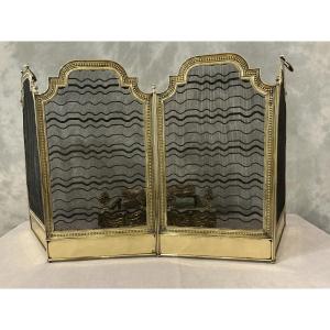 Antique Louis XVI Style Fireplace Screen From The Late 19th Century