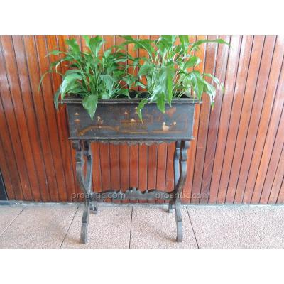 Planter Wood Blackened Napoleon III 19th