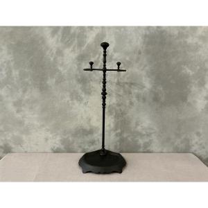 19th Century Blackened Iron Mantelpiece Server