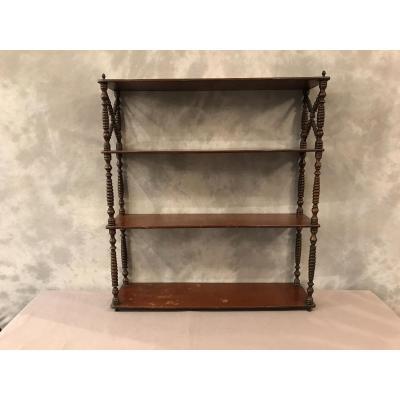 Petite étagère Mural En Acajou 19ème