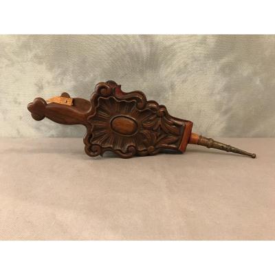 Bellows Mahogany Carved From 18th Century