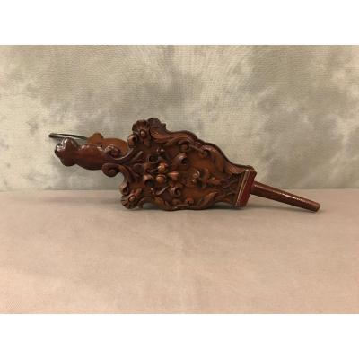 Bellows From Vintage Fireplace Late 18th Carved