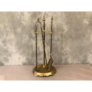 Servant Of Fireplace Brass Louis Philippe 19th Time