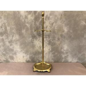 Servant Of Fireplace Brass 19th Time