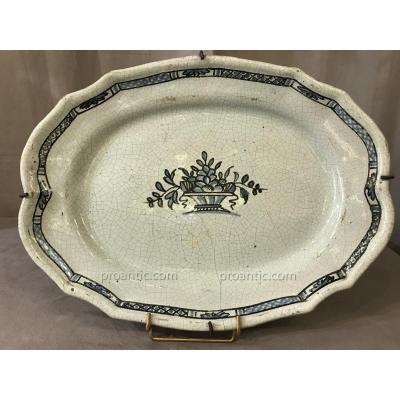 Flat Earthenware Late 18th Oval Shape