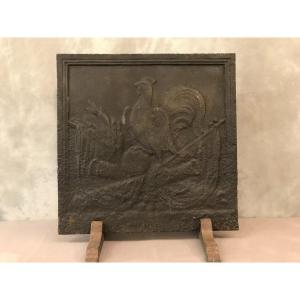 Fireplace Plate Cast Iron Late 18th Time