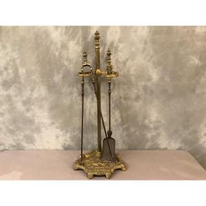 Servant Of Bronze Fireplace 19th Napoleon III