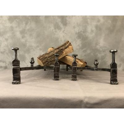 Pair Of 18th Century Iron Andirons