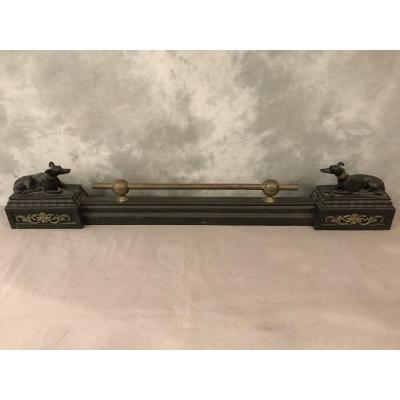 19th Century Cast Iron And Brass Fire Pit Bar