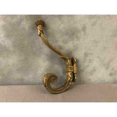 19th Century Gilt Bronze Hook