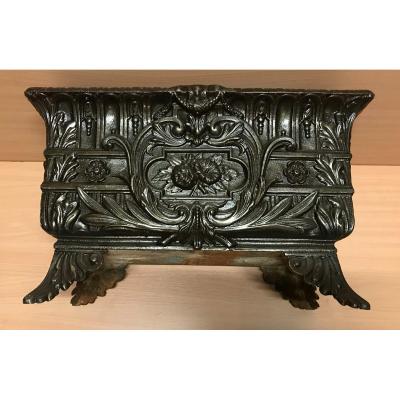 19th Century Rectangular Cast Iron Planter