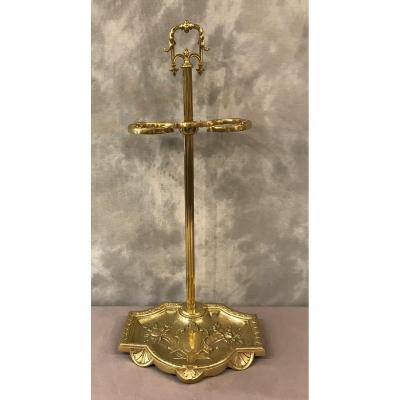 Fireplace Servant In Bronze And Brass Only From The 19th Time