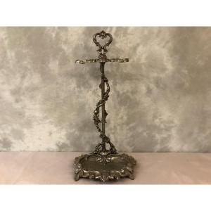 Old Cast Iron Fireplace Servant From The 19th