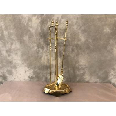 Antique 19th Century Brass Fireplace Servant