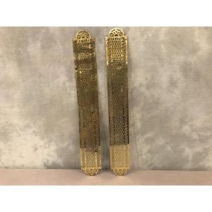 2 19th Century Brass Clean Plates