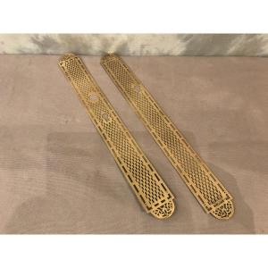 2 19th Century Brass Clean Plates