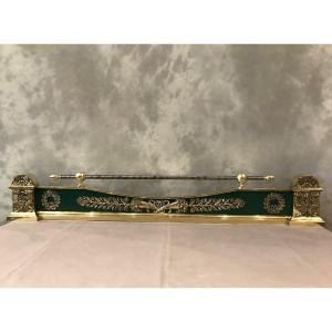 Large Foyer Bar In Chiseled Bronze From The 1st Empire Period Early 19th