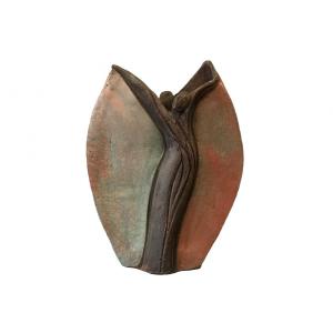 Enamelled Stoneware Vase Circa 1950 In Good Condition