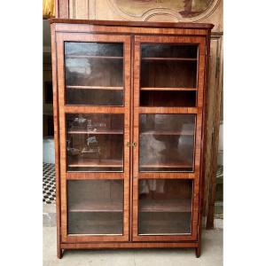 Grande Rosewood Marquetry Bookcase Display Cabinet - 18th Century