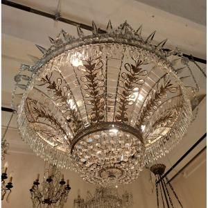 Gold And Silver Bronze Chandelier