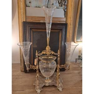 Gilded And Silver-plated Centerpiece