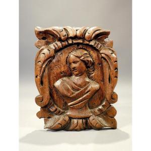 18th Century Baroque Carved Wooden Panel
