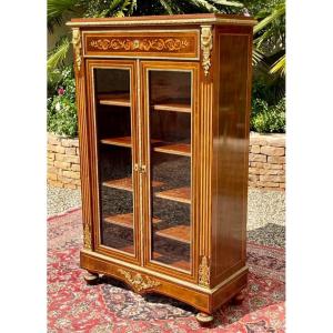 Showcase In Marquetry & Bronze, Napoleon III Period