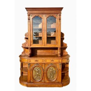 Attr. F. Barbedienne - Renaissance Style Oak Sideboard