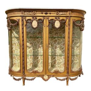 Showcase In Golden Wood, Louis XVI Style, Napoleon III Period
