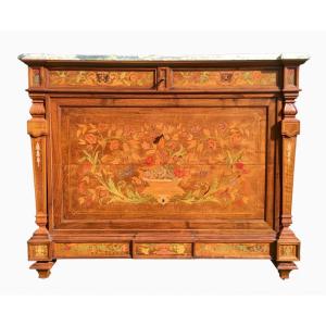 Napoleon III Marquetry Commode - XIXth