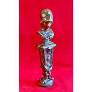 Athena & Medusa - Sealing Seal In Bronze