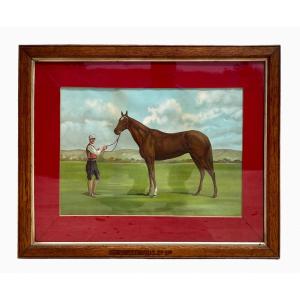 Apollinaris - Engraving, Jokey And His Horse