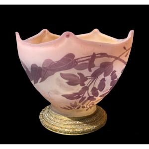 Emile Gallé - Purple Vase Or Cup