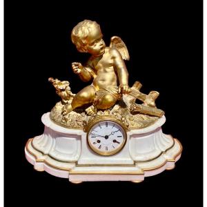 Marble & Bronze Clock