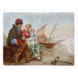 Emma Darqué - Painting On Porcelain 1877