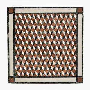 Decorative Panel In Marble Marquetry