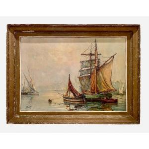 Maurice Barle - Sailboats In Provence