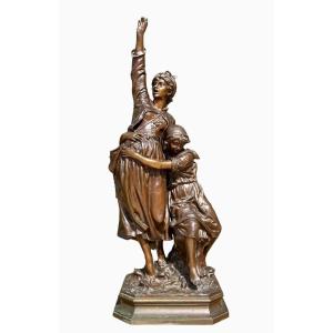 Marcel Debut - Bronze Statue, La Crié