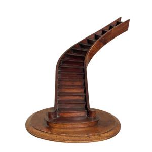 Mahogany Spiral Masters Staircase