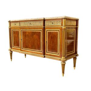 Louis XVI Style Mahogany And Bronze Buffet
